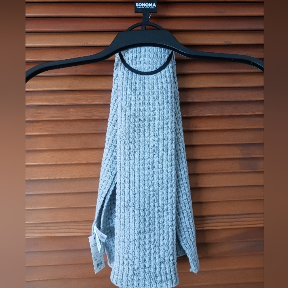 Women's Light Gray Knit Sonoma Scarf